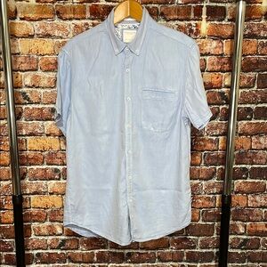 Denim & Flower Ricky Singh Light Blue Men's Shirt medium button up casuall